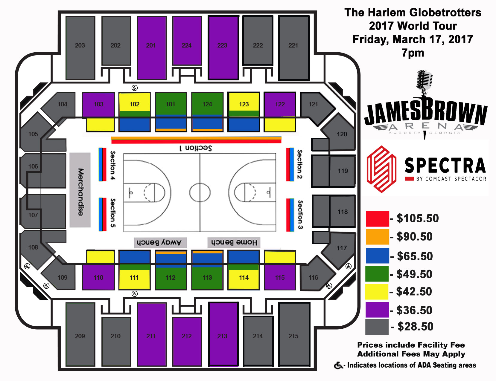 James Brown Arena Augusta Ga Seating Chart