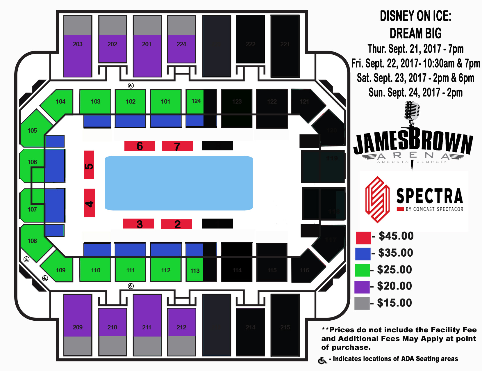 James Brown Seating Chart