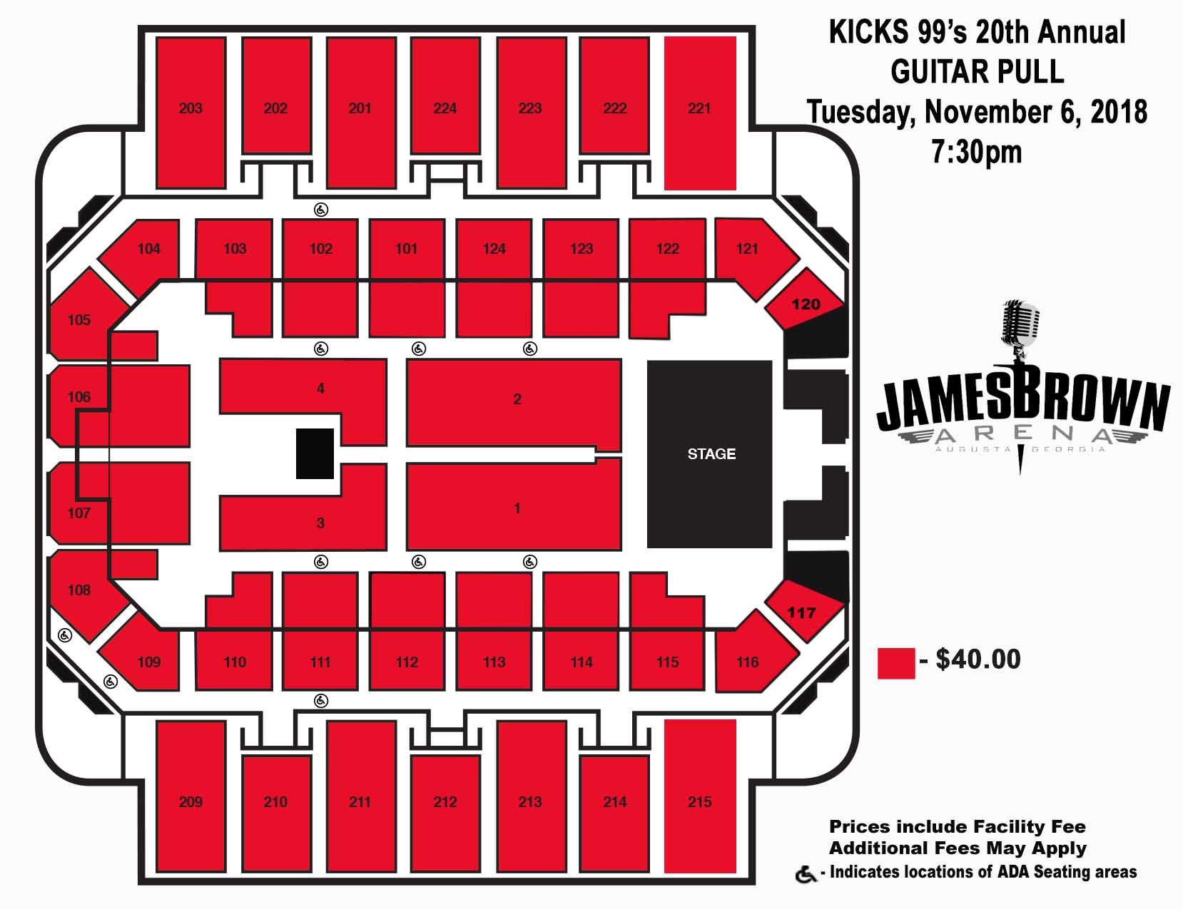 Guitar Pull Seating Chart