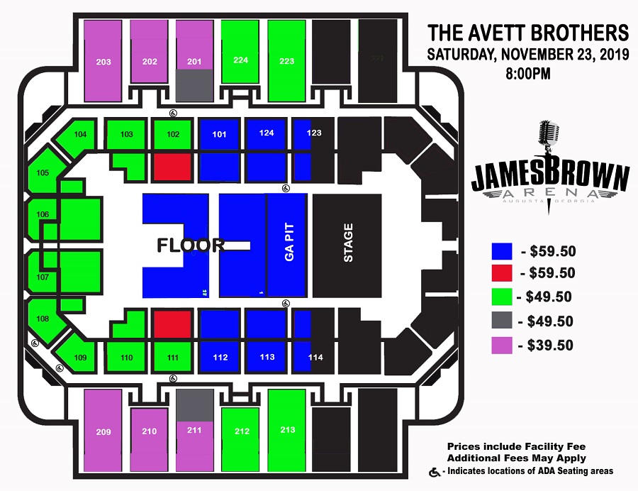 James Brown Seating Chart