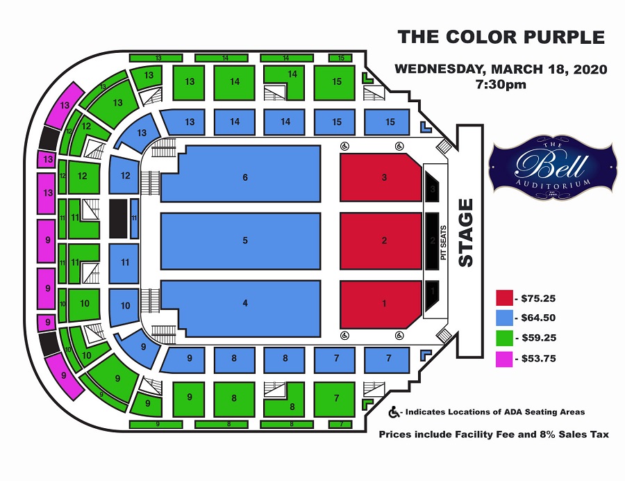 Color Purple Seating Chart