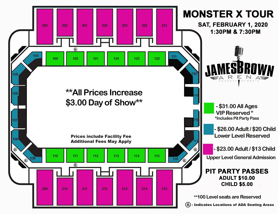 James Brown Seating Chart