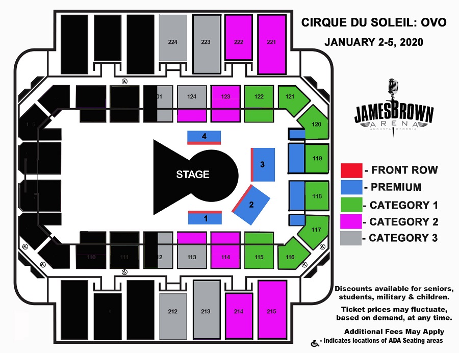 James Brown Seating Chart